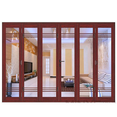 Isolamento acustico di 30-40DB di alluminio porte pieghevoli progettazione per grille casa esterno