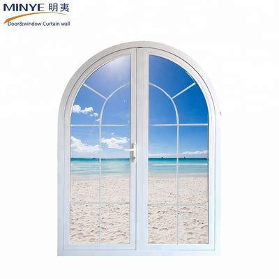 Hardware tedesco e materiale in lega di alluminio utilizzato per porte francesi ad arco in UPVC Porta principale di ingresso