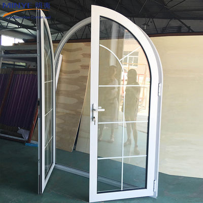 Hardware tedesco Design moderno Porta di ingresso in alluminio rotonda