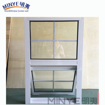 Finestra di alluminio a sospensione singola con vetro da 5 mm 9A 5 mm e spessore del profilo da 1,4 mm