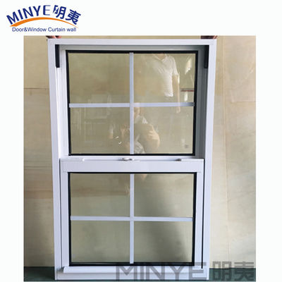 Finestra di alluminio a sospensione singola con vetro da 5 mm 9A 5 mm e spessore del profilo da 1,4 mm