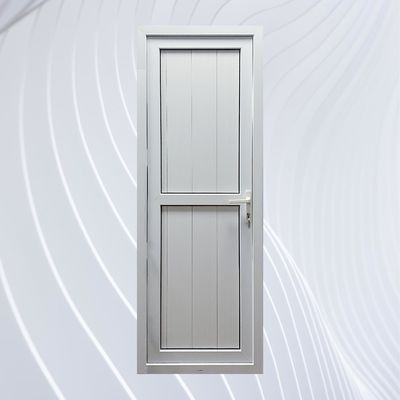 Porte principali in PVC in stile francese a vento impermeabile UPVC Verticale Porta a cerniera con porta in PVC