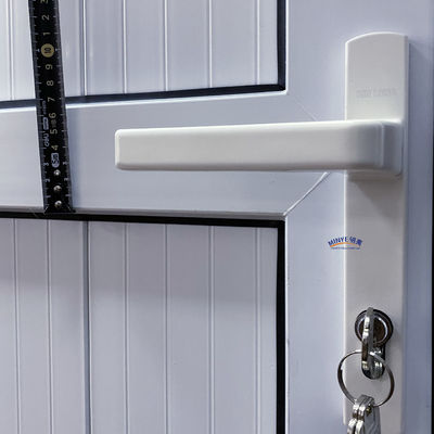 Porte principali in PVC in stile francese a vento impermeabile UPVC Verticale Porta a cerniera con porta in PVC