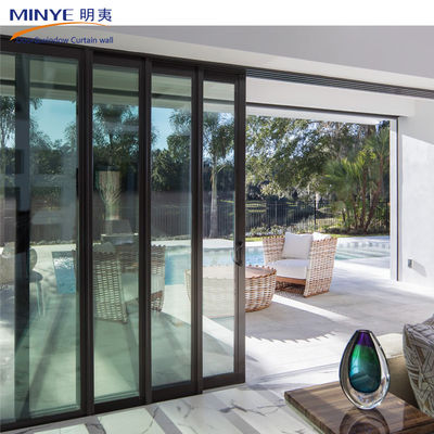 Materiale principale Aluminico allogio interno porta scorrevole di sicurezza personalizzata con fly screen