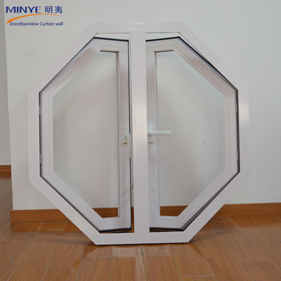 Finestre in alluminio a forma speciale con forma personalizzata e vetro doppio temperato