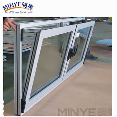 Finestre a doppio appeso in alluminio di Shanghai con modello di apertura verticale e OEM benvenuto