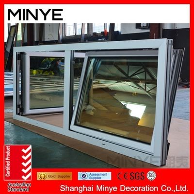 Finestre a doppio appeso in alluminio di Shanghai con modello di apertura verticale e OEM benvenuto