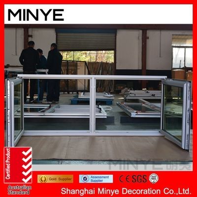 Finestre a doppio appeso in alluminio di Shanghai con modello di apertura verticale e OEM benvenuto