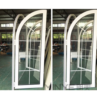 Arch Top Design Windproof Casement Door con finitura rivestita in polvere in stile rustico