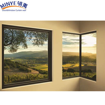 Cornice in lega di alluminio senza cuciture Finestre d'angolo rinforzate per un design moderno e elegante