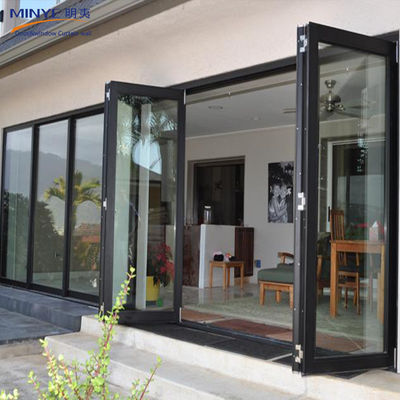 Porta di fisarmonica in vetro ripiegabile con design moderno e facile manutenzione
