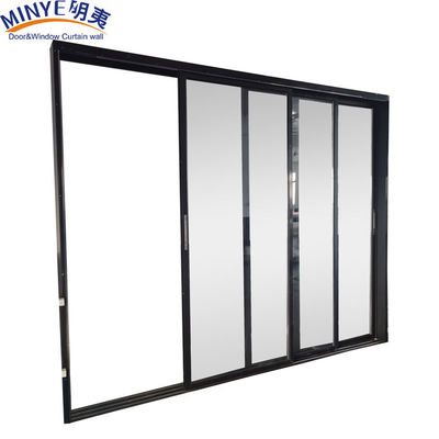Porta scorrevole in vetro di alluminio finita in stile di design moderno per la porta del patio di sicurezza