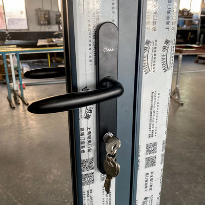 Hardware Isolamento acustico Interni Bi-folding doppio vetro vetro di alluminio termico Bi-fold Patio porte pieghevoli