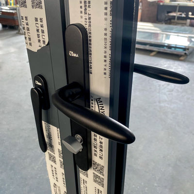 Hardware Isolamento acustico Interni Bi-folding doppio vetro vetro di alluminio termico Bi-fold Patio porte pieghevoli