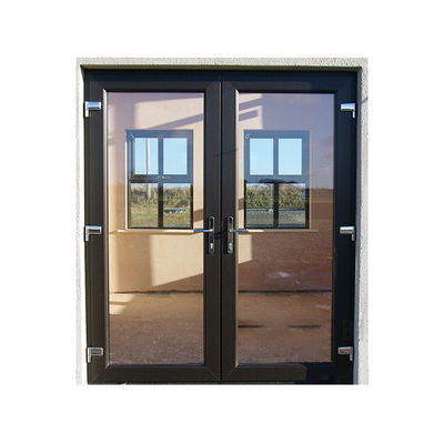 Porta in vetro temperato in lega di alluminio massiccio in stile di design moderno con apertura a casamento