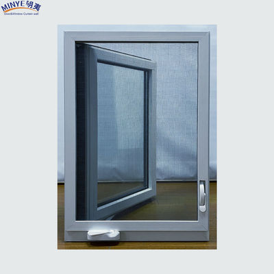 Grill di finestre moderne in bianco e nero, design American Casement, con profilo da 1,4 mm