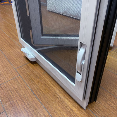 Grill di finestre moderne in bianco e nero, design American Casement, con profilo da 1,4 mm