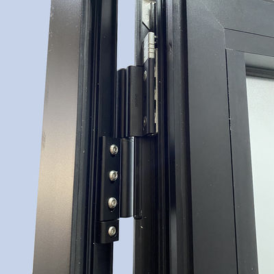 Porte di casamento in lega di alluminio di design moderno con retina di schermo in fibra di vetro impermeabile