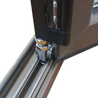 Accordion Aluminum Verticale Folding Windows con Power Coated e Chinese Top Hardware