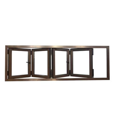Accordion Aluminum Verticale Folding Windows con Power Coated e Chinese Top Hardware