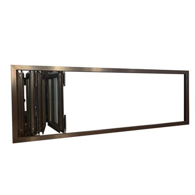 Accordion Aluminum Verticale Folding Windows con Power Coated e Chinese Top Hardware