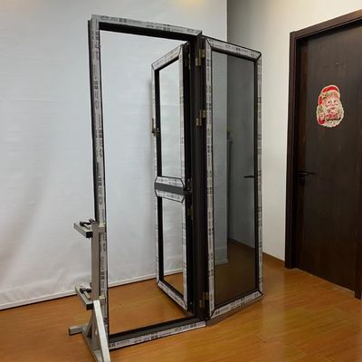 Porta in vetro minimalista con finestrino a cassa di doppio foglio in alluminio top hardware cinese