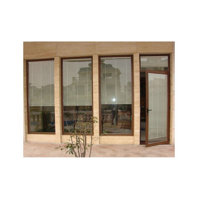 Moderno design standard europeo doppi pannelli stile swing uragano prova di alluminio casement porta di sicurezza