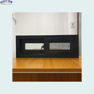Modello di apertura orizzontale Isolamento termico Aluminio Finestre scorrevoli con zanzariera