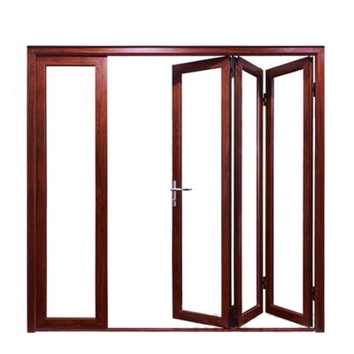 Porta pieghevole in vetro di alluminio pieghevole a doppio temperamento, risparmio energetico