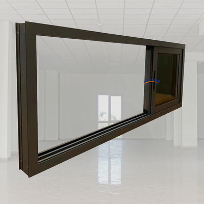 Stile di design cinese doppio vetro in alluminio 3 binari finestra scorrevole in alluminio
