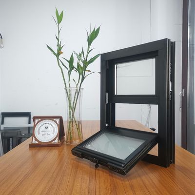 Finestre di alluminio a sospensione singola con fibra di vetro e dimensioni personalizzate