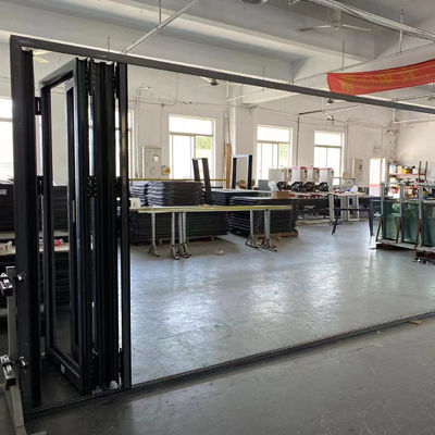 Patio pieghevole Bi-fold Thermal Break Aluminum Stacker Door per isolamento termico e acustico