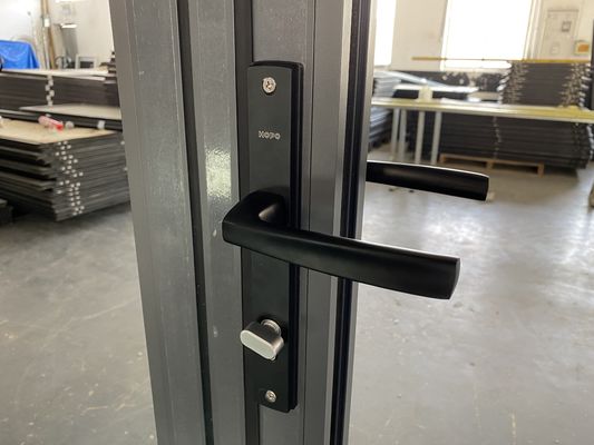 Patio pieghevole Bi-fold Thermal Break Aluminum Stacker Door per isolamento termico e acustico