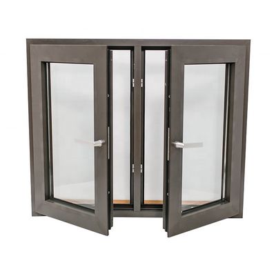 Finestre in alluminio trasparente/grigio/azzurro/verde/marrone con doppio vetro