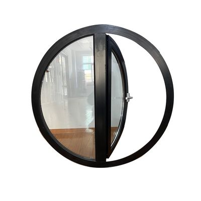 Swing Aluminum Center Round Window Pivot Shape Hang Window Casement Finestre con telaio
