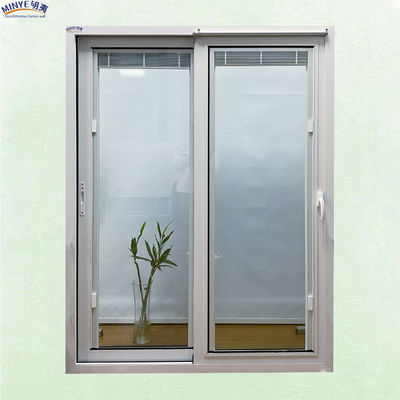 Porta scorrevole in vetro temperato in alluminio con finitura liscia e rivestimento a basso E a Shanghai