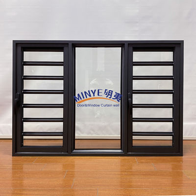 Valvole di vetro di alluminio di ventilazione Finestre con maniglia di blocco
