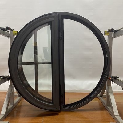 Progettazione industriale insonorizzato Customized Modern Circular Aluminum Glass Casement Finestre