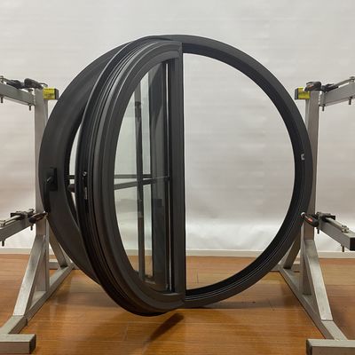 Progettazione industriale insonorizzato Customized Modern Circular Aluminum Glass Casement Finestre