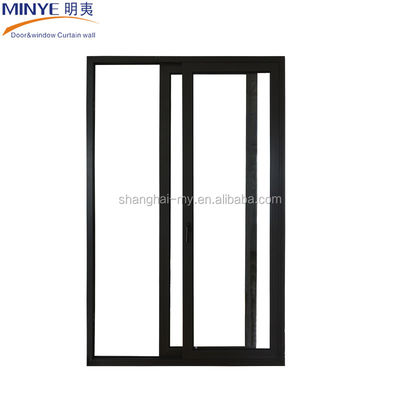 Aluminio rivestito legno 3 pannelli porte del patio con basso-E vetro temperato porta scorrevole di vetro