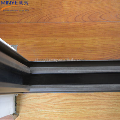 Aluminio rivestito legno 3 pannelli porte del patio con basso-E vetro temperato porta scorrevole di vetro