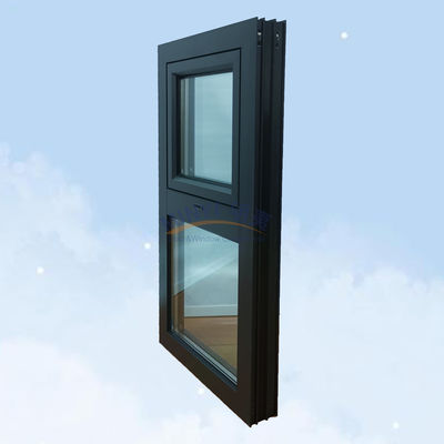 Moderno Luxury Rainproof Aluminum Frame Swing Awning Casement Finestre con doppio vetro