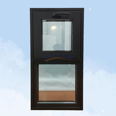 Moderno Luxury Rainproof Aluminum Frame Swing Awning Casement Finestre con doppio vetro