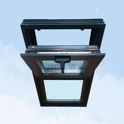 Moderno Luxury Rainproof Aluminum Frame Swing Awning Casement Finestre con doppio vetro