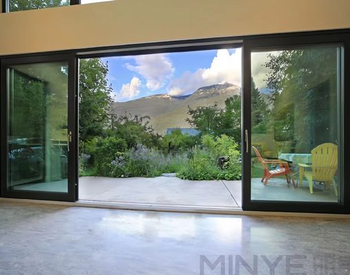 Moderno design alluminio interni porte francesi con risparmio energetico e isolamento termico