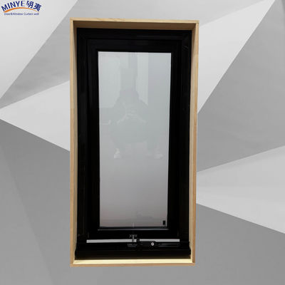 Vetro di alluminio con telaio di vetro temperato e sottofondo in legno