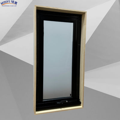 Vetro di alluminio con telaio di vetro temperato e sottofondo in legno