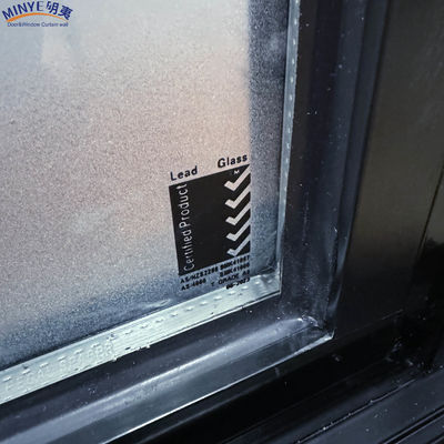 Vetro di alluminio con telaio di vetro temperato e sottofondo in legno