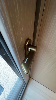 Superficie finita Porta scorrevole in vetro in alluminio per ufficio francese per esterno a prezzi accessibili