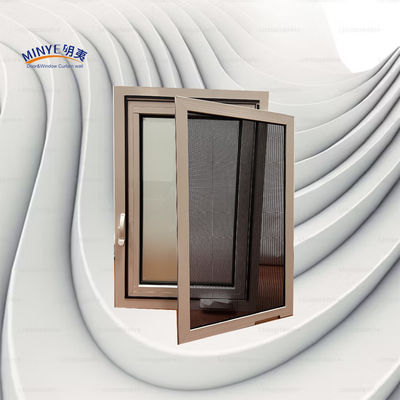 Finestra in alluminio con schermo staccabile e design a doppio colore